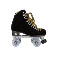 Riedell Quad Roller Skates - Panther Black Suede