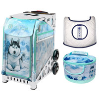 Zuca Sport Bag - Husky with Husky Lunchbox and Ice Garden Seat Cover (White Frame)