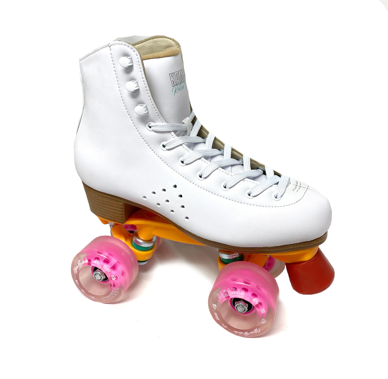 Kami-So Quad Roller Skates, White - Size US WOMEN 9 Only -  FigureSkatingStore