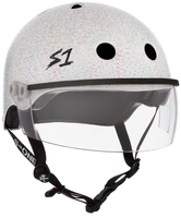S1 Lifer Visor Helmet - White Gloss Glitter