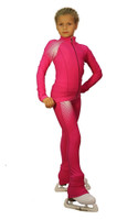 IceDress Figure Skating Outfit - Thermal -Disco (Fuchsia)