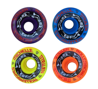 ESTRO JEN Bowl Bombers - Rollerbones Quad Roller Skate Wheels - designed in partnership with Moxi Skates