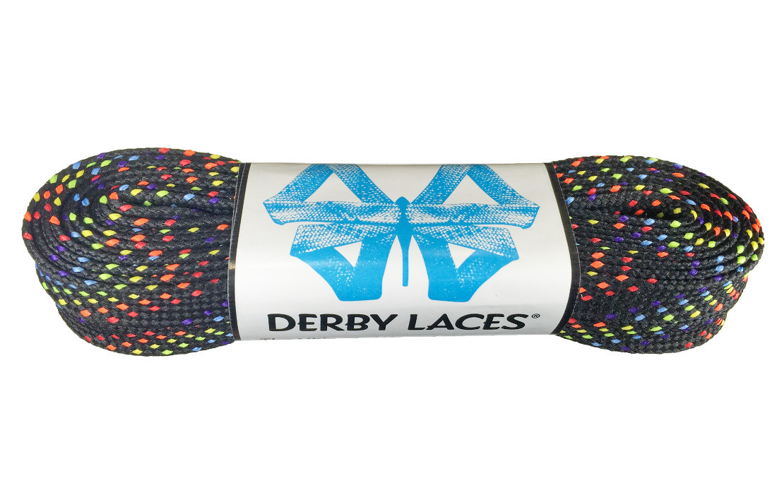 Derby Laces Teal Spark Shoelace for Shoes Boots Skates Hockey and Ice Skates Roller Derby 