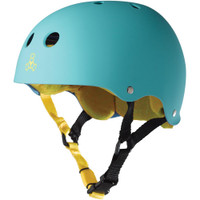 Triple Eight Sweatsaver Rollerskating Helmet - Baja Teal Rubber