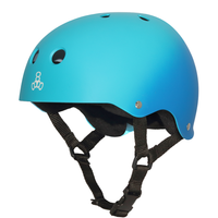 Triple Eight Sweatsaver Rollerskating Helmet - Blue Fade Rubber