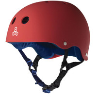 Triple Eight Sweatsaver Rollerskating Helmet - United Red Rubber