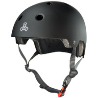 Triple Eight Dual Certified Rollerskating Helmet - Black Matte