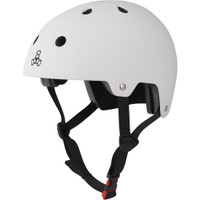 Triple Eight Dual Certified Rollerskating Helmet -White Matte
