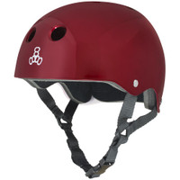 Triple Eight Standard Rollerskating Helmet - Red Metallic