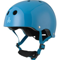 Triple Eight LIL 8 Dual Certified Sweatsaver Kids Rollerskating Helmet - Blue Glossy  (One Size - Toddler 5+)
