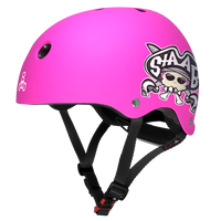 Triple Eight LIL 8 STAAB Dual Certified Sweatsaver Kids Rollerskating Helmet - Neon Pink  (One Size - Toddler 5+)