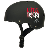 Triple Eight Little Tricky Dual Certified Sweatsaver Kids Rollerskating Helmet - Black Rubber  (One Size - Youth 8+)