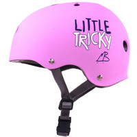 Triple Eight Little Tricky Dual Certified Sweatsaver Kids Rollerskating Helmet - Pink Rubber  (One Size - Youth 8+)