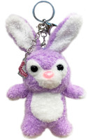 ChloeNoel Cute Animal Key Chain w/ Crystal Skates  - Bunny (Purple)