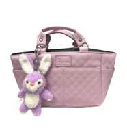 Kami-So Ice Skating Rink Tote (Lilac) with Key Chain (Purple Bunny)