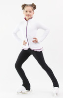 IceDress Figure Skating Outfit - Thermal - Minx (White, Purple, Black)