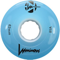 Luminous LED Quad Roller Skate Outdoor Wheels (Sold as Each's, Blue, 62mm/85A)