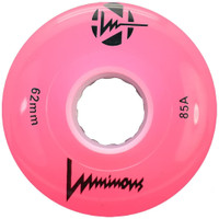Luminous LED Quad Roller Skate Outdoor Wheels (Sold as Each's, Pink, 62mm/85A)
