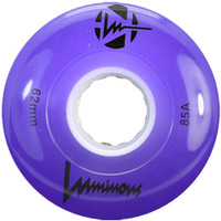 Luminous LED Quad Roller Skate Outdoor Wheels (Sold as Each's, Purple, 62mm/85A)