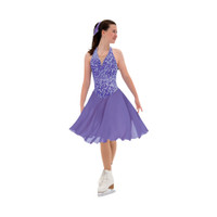 Jerry's Ice Skating Dress   - 587 Purple Pearl Dance Dress