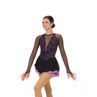 Jerry's Ice Skating Dress   - 618 Sound Of Swirls Dress (Black/Purple)