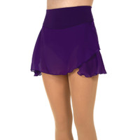 Jerry's 517 Faux Wrap Figure Skating Skirts - Plum