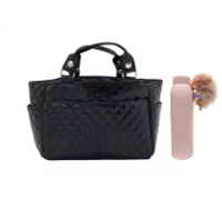 Kami-So Ice Skating Rink Tote (Onyx) and The Brilliant Bottle (Pink)