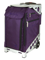 Zuca Artist Pro Bag - Purple Insert And Silver Frame 2nd view