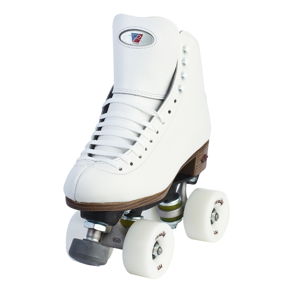 Riedell Quad Roller Skates 120 Raven (White)