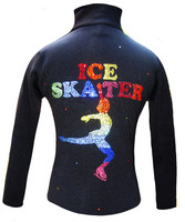 Ice Skating Jacket with Rainbow Ice Skater Design