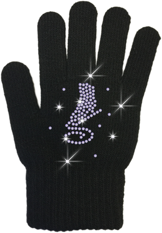 ChloeNoel Ice Skating Gloves - GV22-BB/Skate Crystals