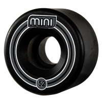 Riedell Skates Radar Mini 52mm Indoor Skate Wheels (BLACK, Set of 4)
