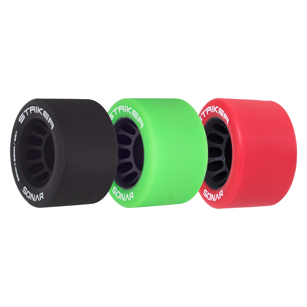 Riedell Skates Sonar Striker 62mm Indoor Skate Wheels (Set of 4)