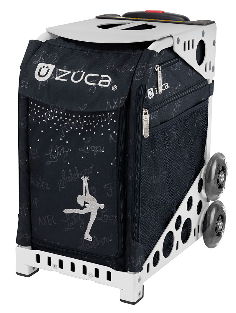 Gift Lunchbox and Seat Cushion Zuca Ice Queen Sport Insert Bag & Black Frame w