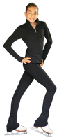 ChloeNoel PS735 Solid Over-the-hill Skate Elite Figure Skating Pants with Front Pocket
