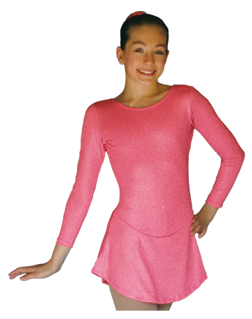 ChloeNoel DLS711 A-Line Swirls Sparkle Spandex Dress (Magic Pink)