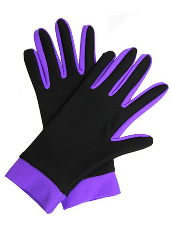Icedress- Thermal Figure Skating Gloves (Black & Purple)