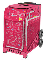 Zuca Sport Bag Pink Oasis with Gift Turquoise/Brown Seat Cover and Turquoise Lunchbox Turquoise Frame Zuca Sport Bag Pink Oasis with Gift Turquoise/Brown Seat Cover and Turquoise Lunchbox Turquoise Frame