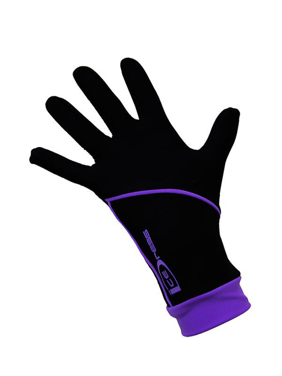 IceDress Thermal Figure Skating Gloves with Velvet Purple