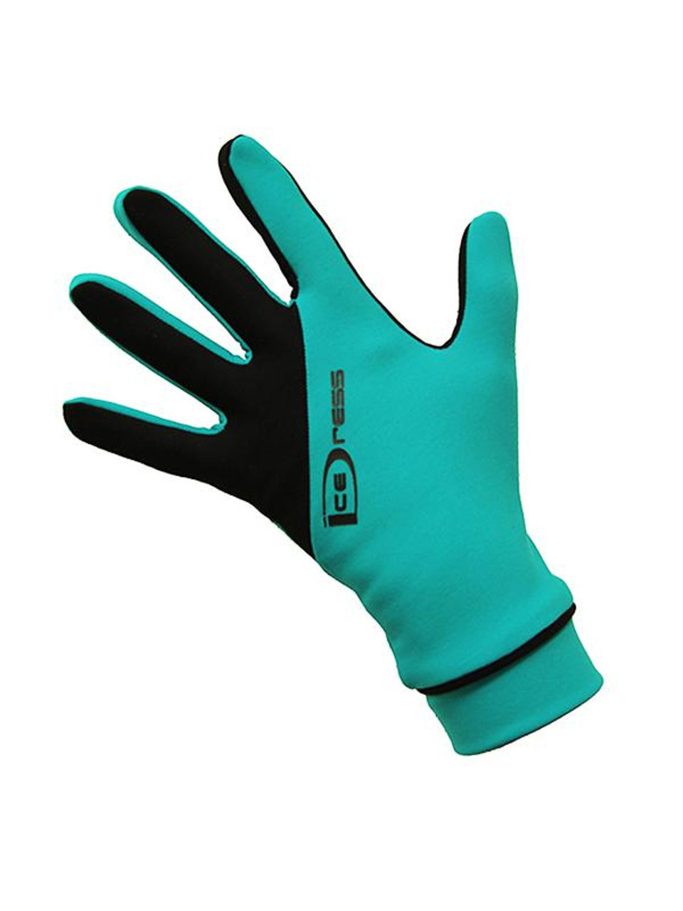 Icedress Emerald and Two Color Thermal Figure Skating Gloves "IceDress-Sport"