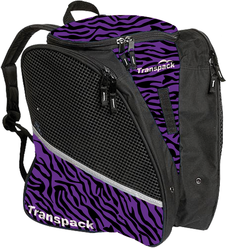 Transpack Ice Ice skating bag (Purple/Black Zebra)