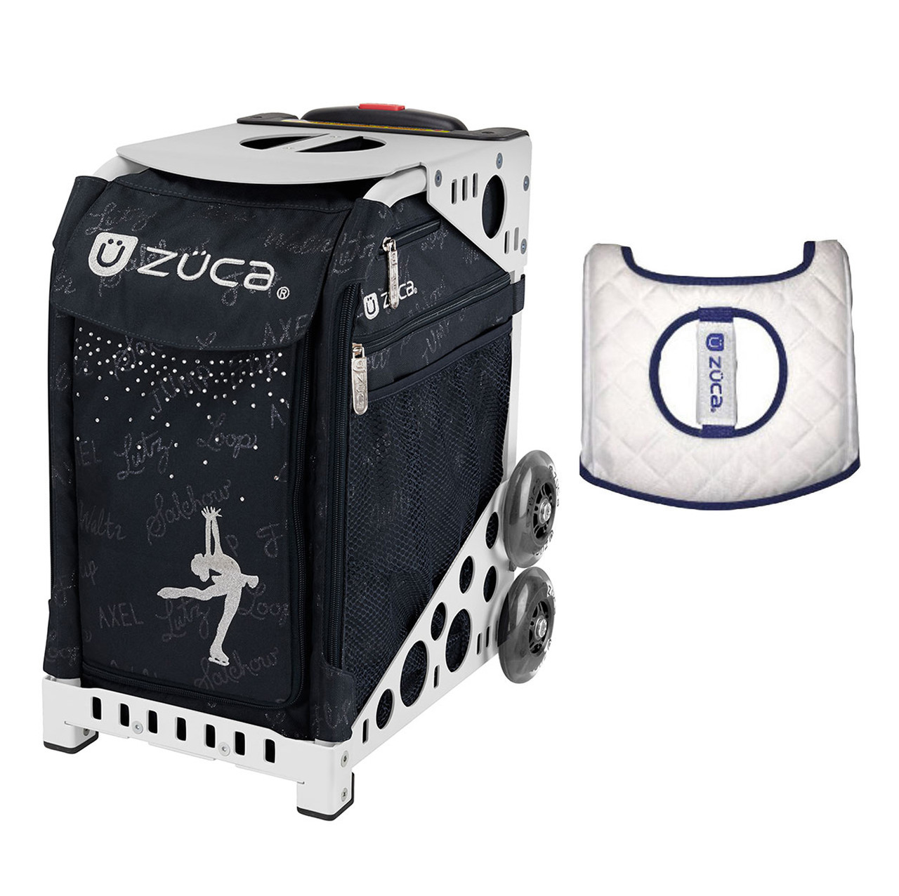 Zuca Sport Bag - Ice Queen with Gift Seat Cover (White Frame)