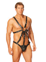 Leather Harness with Pouch