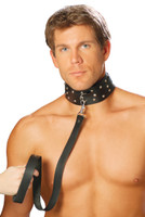 Leather O-Ring and Studs Collar