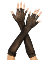 Fishnet and Lace Gloves