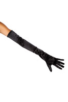 Long Stretch Satin Gloves