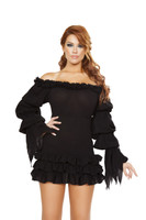 Ruffled Off the Shoulder Pirate Dress