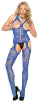 Suspender Floral Lace Cupless Bodystocking