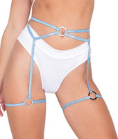 O-Ring Shimmer Thigh and Waist Garter Straps