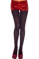 Studded Spandex Opaque Tights